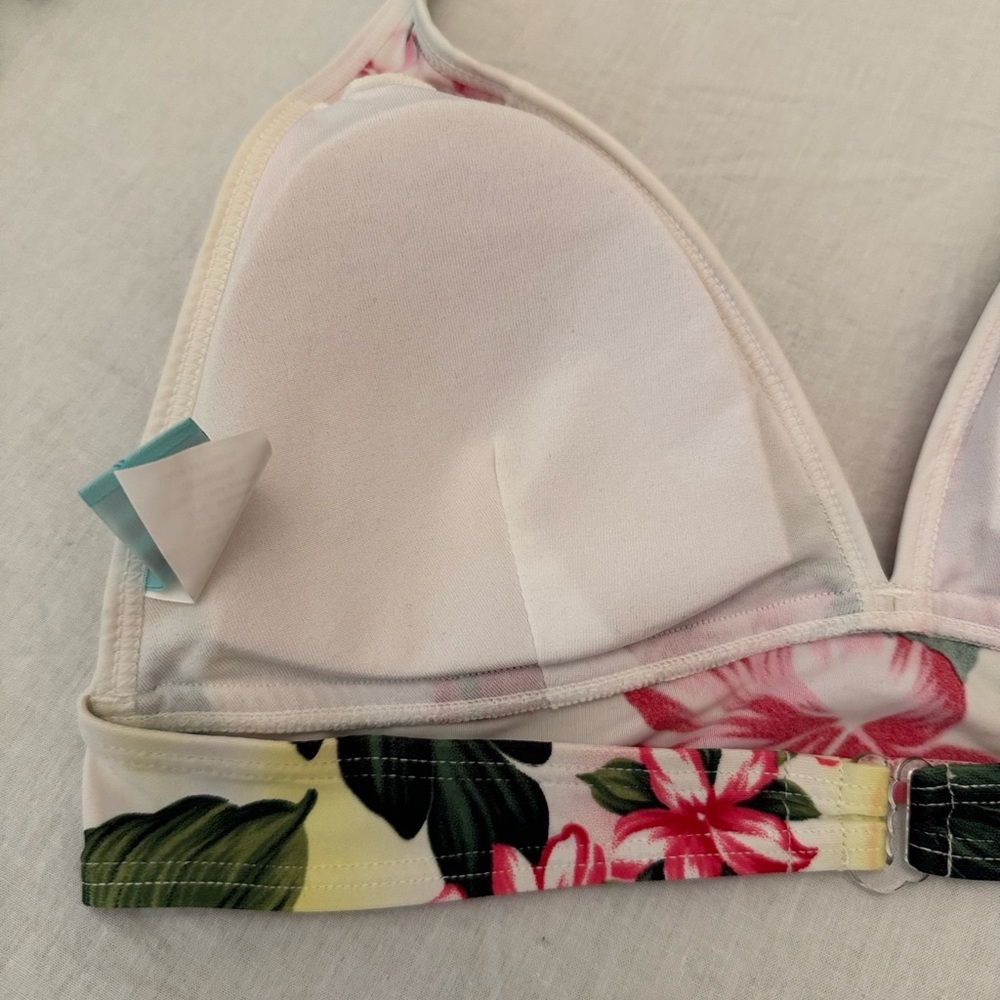 MARINA Floral Bikini Set - Pink and Green Size S, M, L and XL - Picture 6 of 7